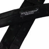 Dolce & Gabbana Black Fantasy 100% Silk Adjustable Men Tie