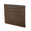 Billionaire Italian Couture Brown Leather Cardholder Wallet