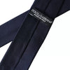 Dolce & Gabbana Dark Blue Silk Skinny Adjustable Tie