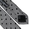 Dolce & Gabbana Black White Dot Fantasy Silk Adjustable Men Tie