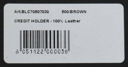 Billionaire Italian Couture Brown Leather Cardholder Wallet