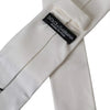 Dolce & Gabbana White Silk Classic Adjustable Men Tie