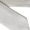 Dolce & Gabbana White Dotted Silk Classic Adjustable Men Tie