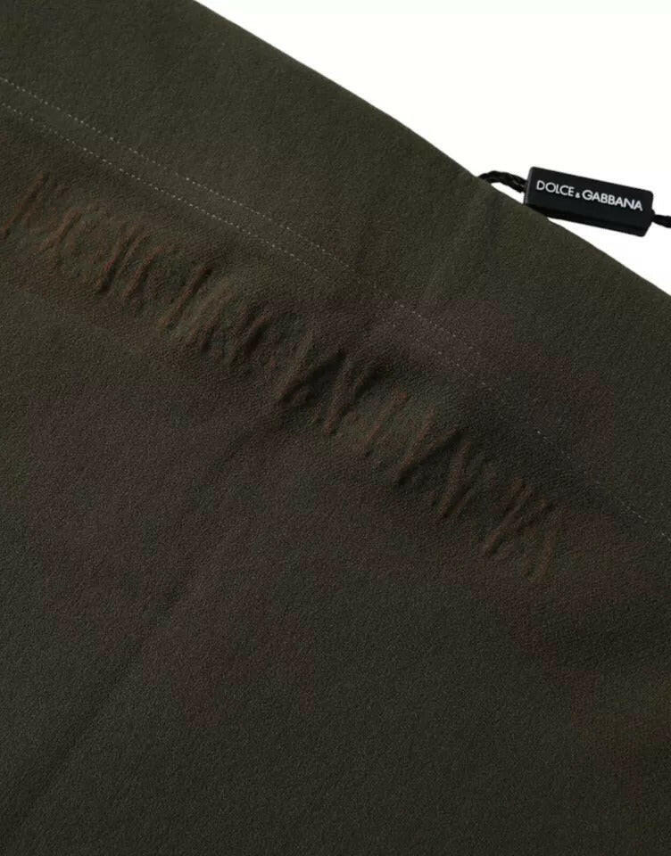 Boxer en coton stretch marron Dolce &amp; Gabbana