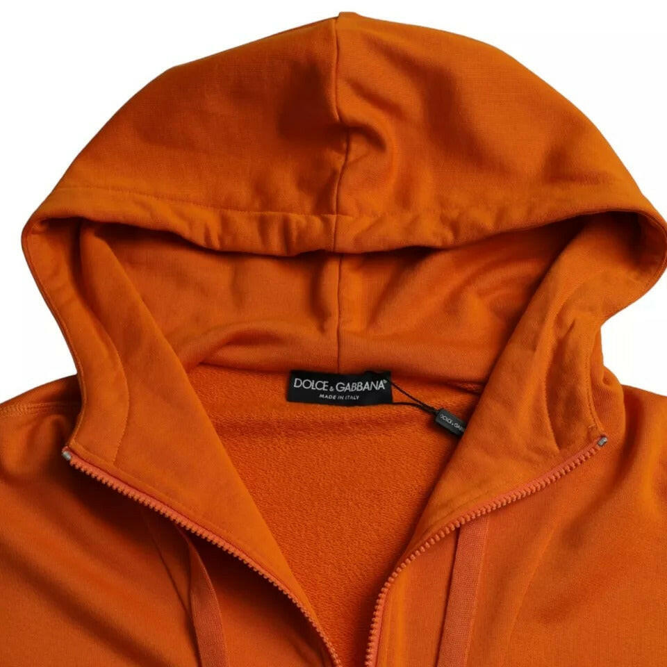 Pull-over à capuche orange Dolce &amp; Gabbana