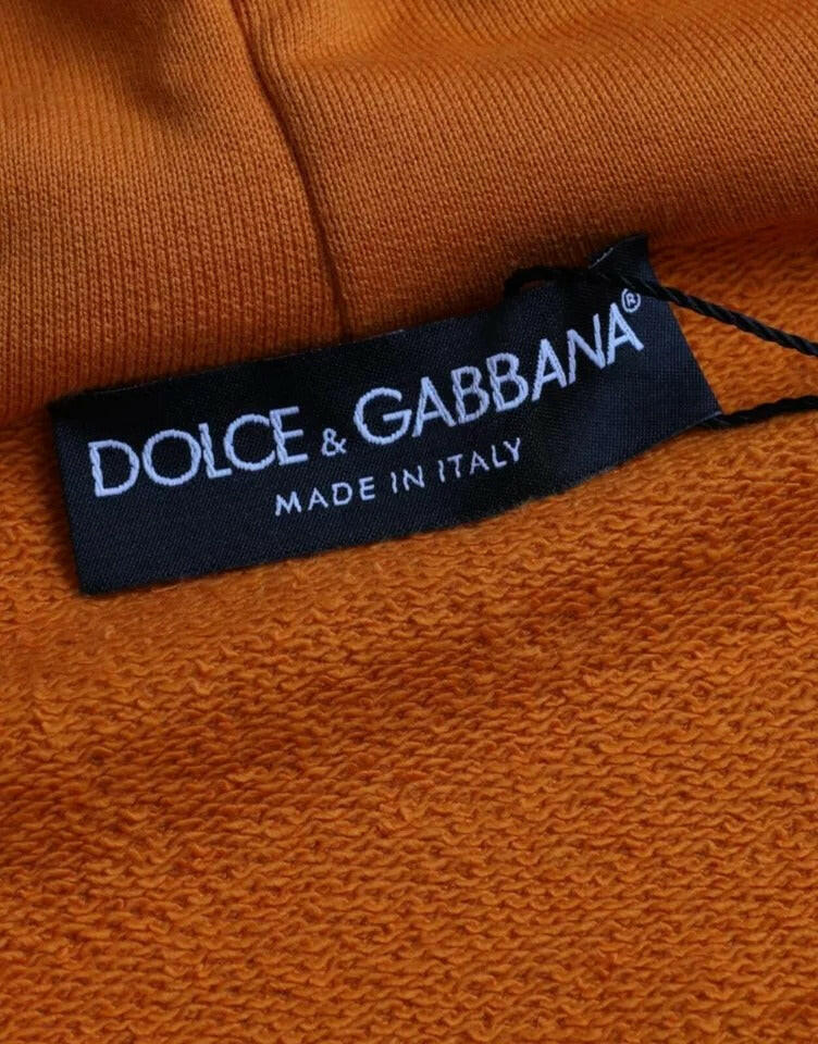Pull-over à capuche orange Dolce &amp; Gabbana