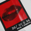 Dolce &amp; Gabbana – Weißes Herren-T-Shirt aus Baumwolle mit rotem Lippen-Print
