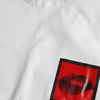 T-shirt homme en coton imprimé lèvres rouges blanches Dolce &amp; Gabbana