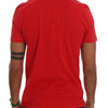 Frankie Morello – Rotes RIDERS-T-Shirt aus Baumwolle mit Rundhalsausschnitt