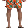 Dolce &amp; Gabbana Orange Cupcake Beachwear Shorts Bademode