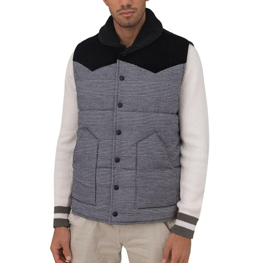 Gran Sasso Gray Cotton Sleveless Jacket
