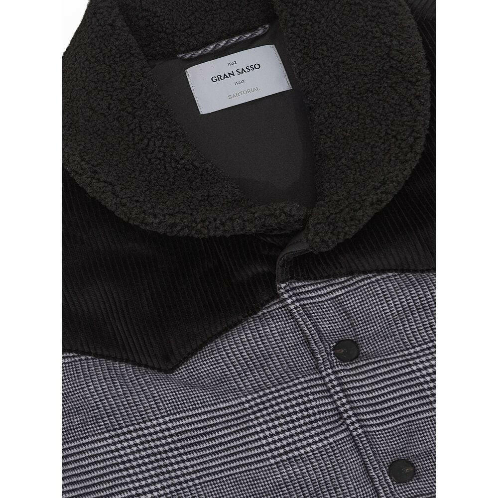Gran Sasso Gray Cotton Sleveless Jacket