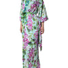 Dolce & Gabbana Multicolor Floral Silk Stretch Wrap Dress