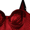 Dolce &amp; Gabbana – Rotes, figurbetontes Midikleid aus Spitze mit Bustier-Korsett