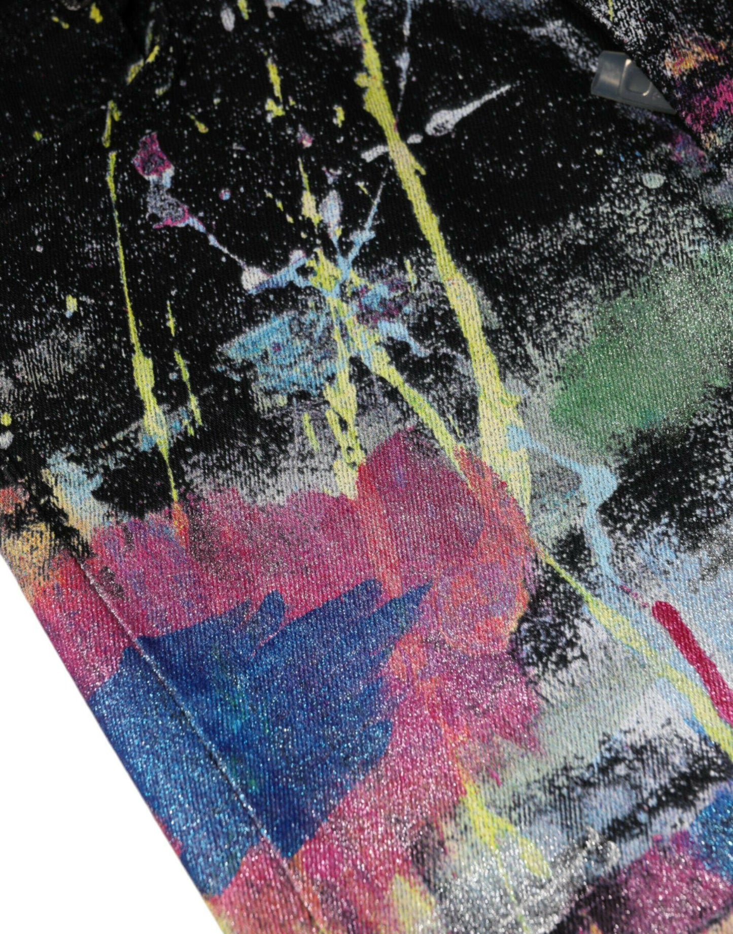 Dolce &amp; Gabbana – Skinny-Jeans aus Baumwolle mit mehrfarbiger Farbspritzerfarbe