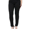 Dolce &amp; Gabbana – Schwarze Skinny-Jeans aus Baumwollstretch