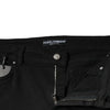 Dolce &amp; Gabbana – Schwarze Skinny-Jeans aus Baumwollstretch
