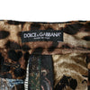 Dolce &amp; Gabbana – Mehrfarbige Patchwork-Jacquard-Hose mit hoher Taille