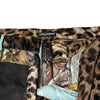 Dolce &amp; Gabbana – Mehrfarbige Patchwork-Jacquard-Hose mit hoher Taille