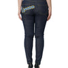 Jean skinny en coton bleu foncé QUEEN de Dolce &amp; Gabbana