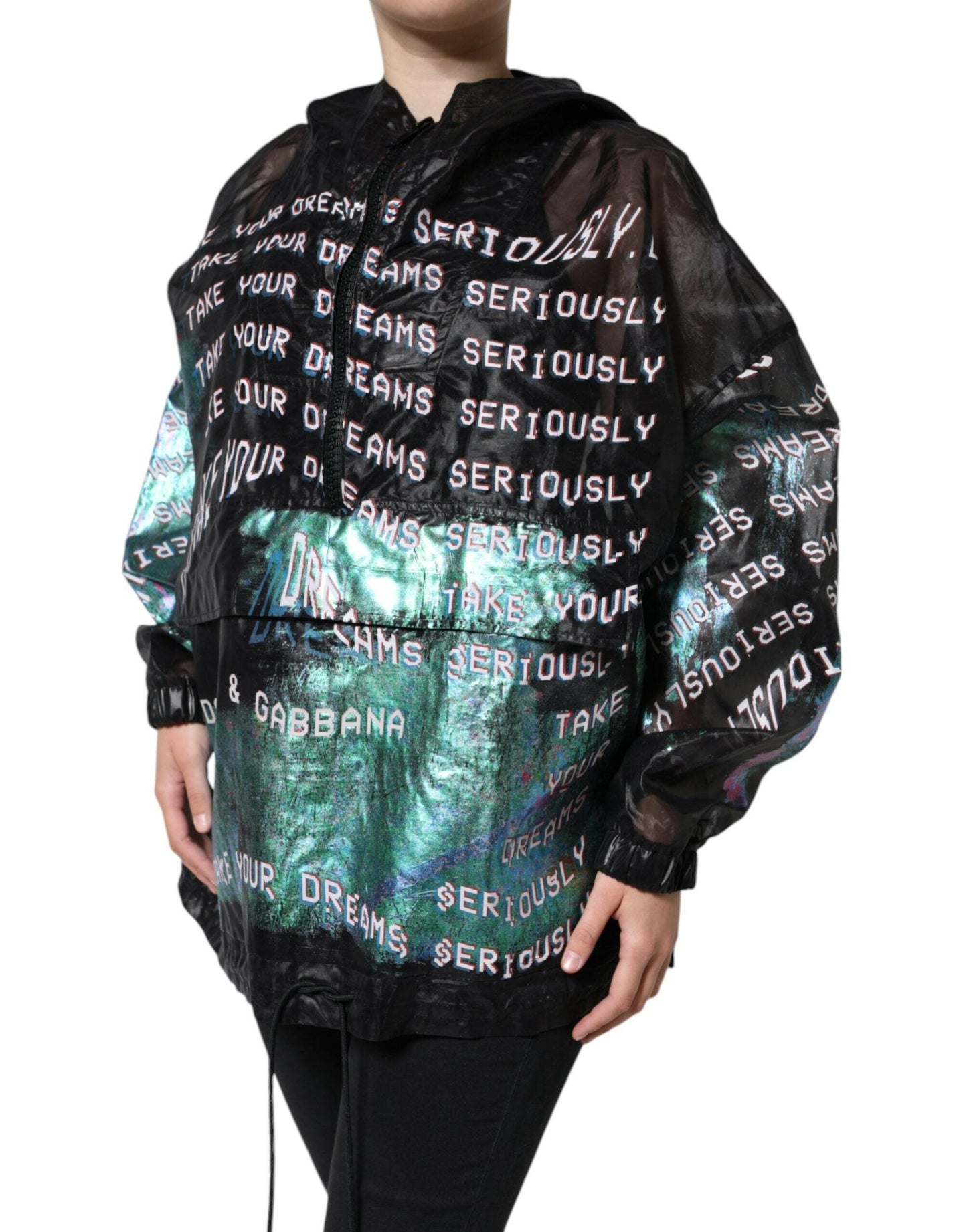 Sweat-shirt à capuche imprimé multicolore Dolce &amp; Gabbana