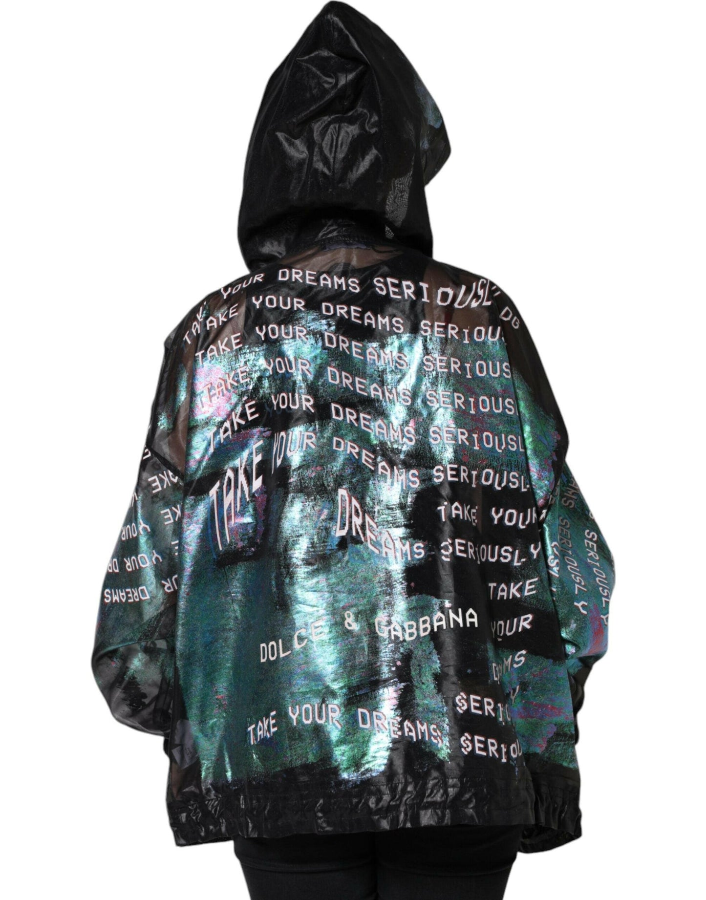 Sweat-shirt à capuche imprimé multicolore Dolce &amp; Gabbana