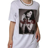 T-shirt imprimé orné de cristaux blancs Dolce &amp; Gabbana