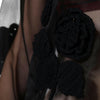 Dolce & Gabbana Black Nylon Mesh Transparent Floral Blouse