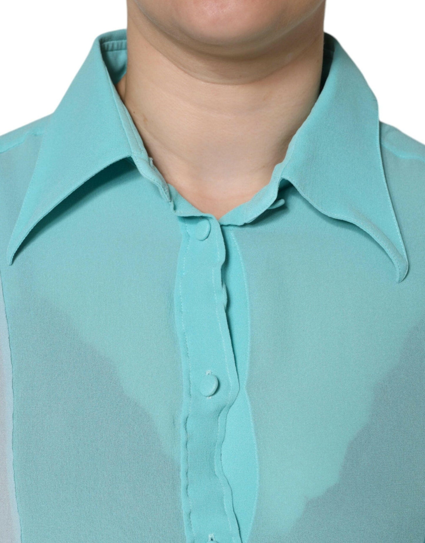 Chemisier boutonné multicolore à manches longues Dolce &amp; Gabbana