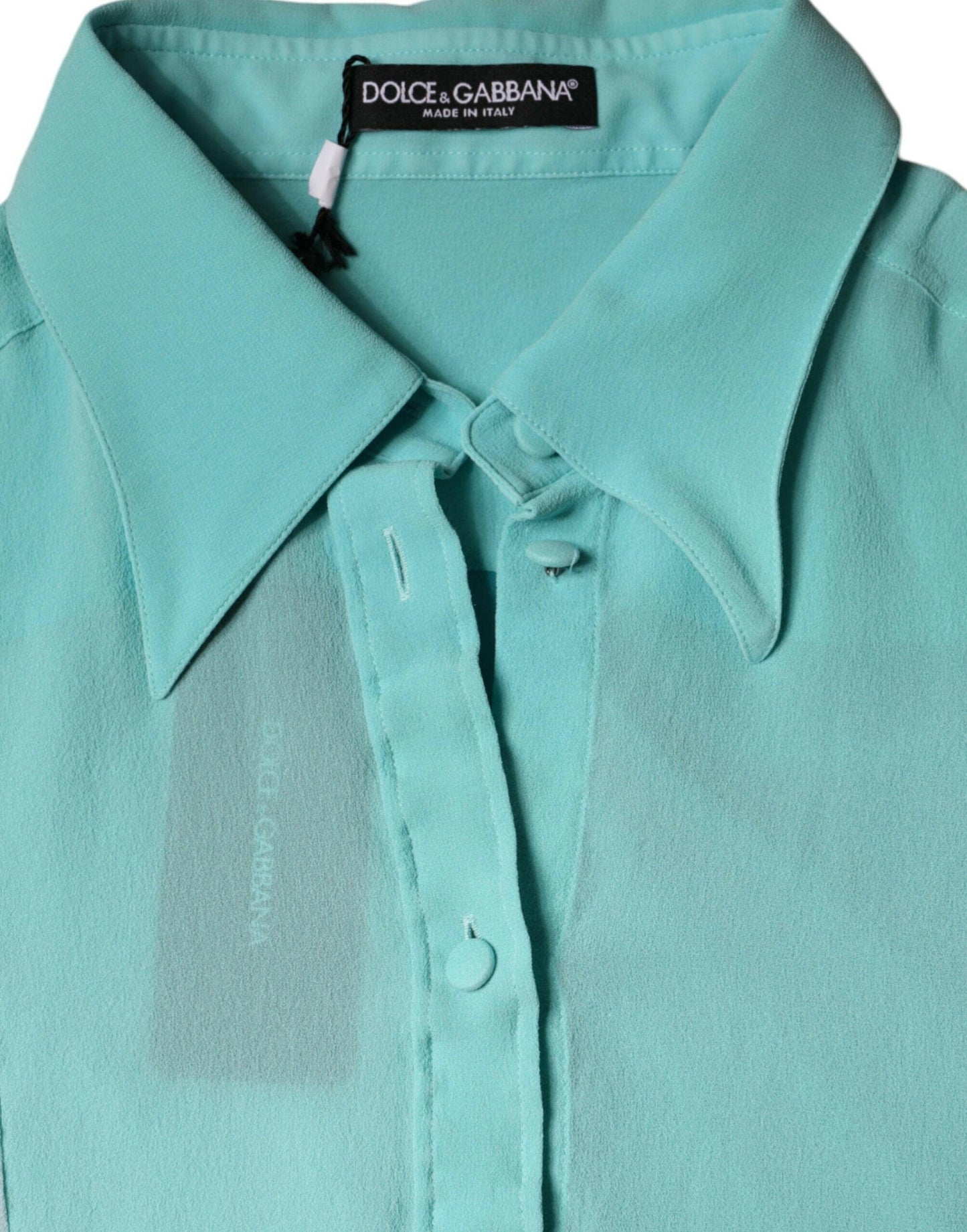 Chemisier boutonné multicolore à manches longues Dolce &amp; Gabbana