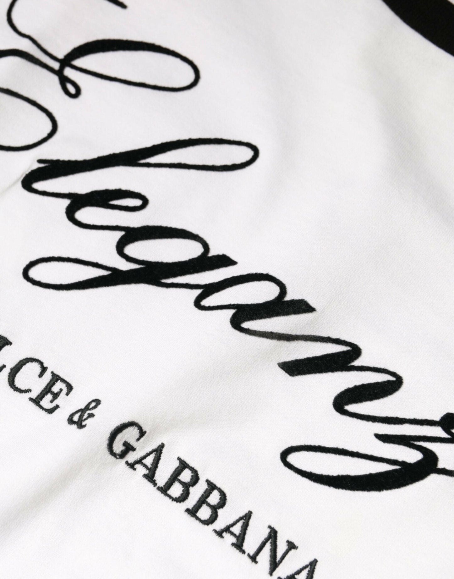 T-shirt à manches courtes en coton imprimé Eleganza blanc Dolce &amp; Gabbana