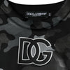 Sweat-shirt à col rond camouflage noir Dolce &amp; Gabbana