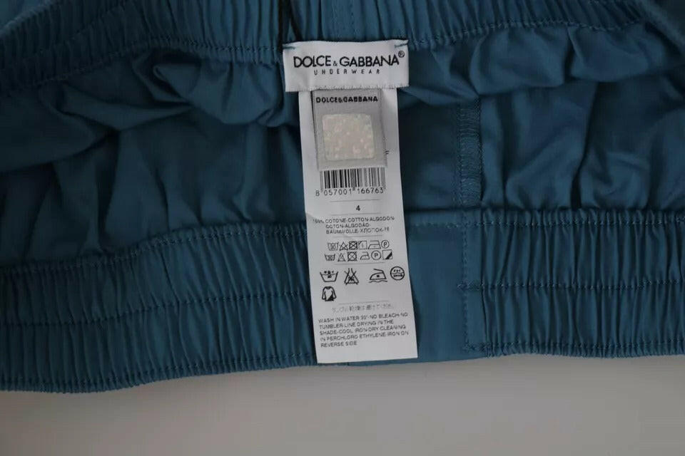 Dolce &amp; Gabbana – Boxershorts aus Baumwolle in regulärer Passform, Blau