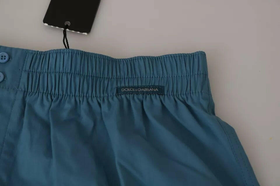 Dolce &amp; Gabbana – Boxershorts aus Baumwolle in regulärer Passform, Blau