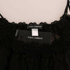 Dolce & Gabbana Black Silk Lace Chemise Dress