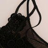 Dolce & Gabbana Black Silk Lace Chemise Dress