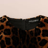 Robe fourreau mini léopard sans manches Dolce &amp; Gabbana