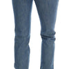 Costume National Slim Jeans aus Baumwolle in blauer Waschung