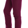 Costume National Purple Cotton Stretch Slim Denim Jeans