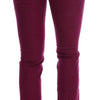 Costume National Purple Cotton Stretch Slim Denim Jeans