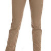 Costume National Beige Cotton Stretch Slim Fit Jeans