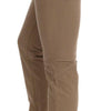 Costume National Beige Cotton Stretch Slim Fit Jeans