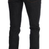Costume National – Blaue Slim-Fit-Jeans aus Stretch-Baumwolle