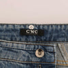 Costume National Blue Cotton Stretch Denim Jeans