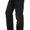 Costume National Dark Blue Cotton Slim Fit Jeans