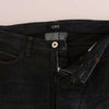 Costume National Dark Blue Cotton Slim Fit Jeans