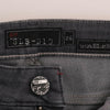 Acht Gray Cotton Slim Fit Denim Jeans