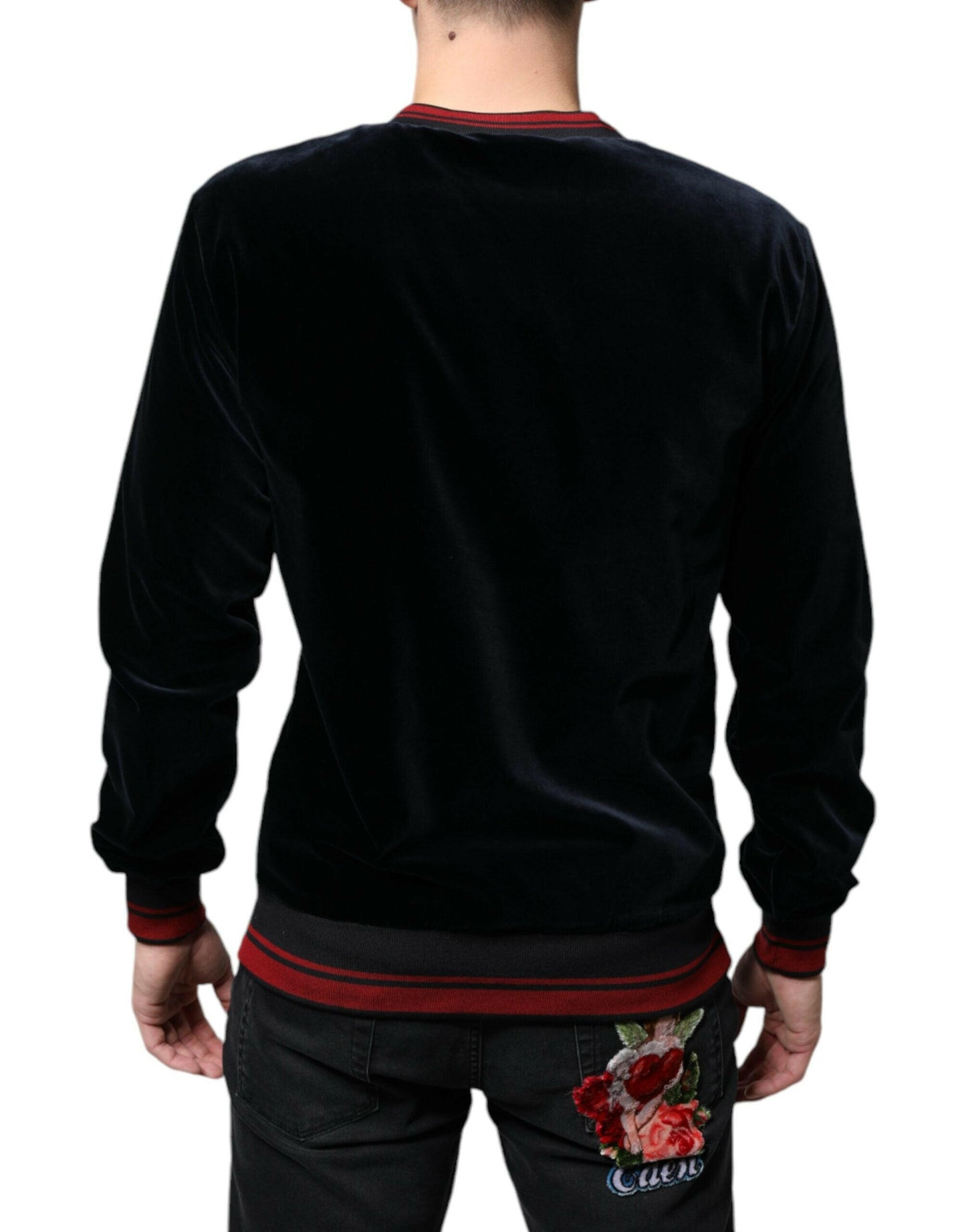 Pull-over ras du cou en jacquard multicolore Dolce &amp; Gabbana