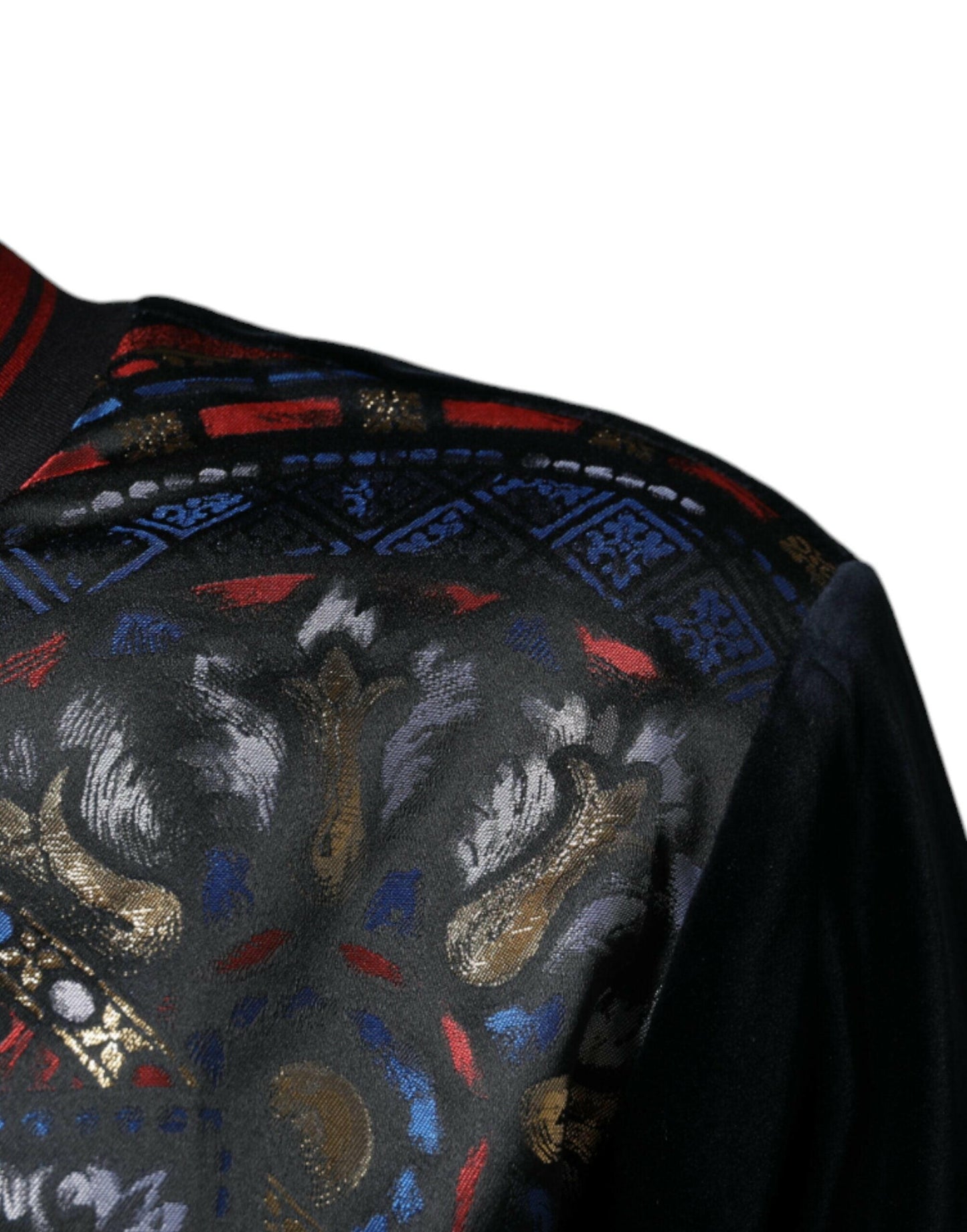 Pull-over ras du cou en jacquard multicolore Dolce &amp; Gabbana