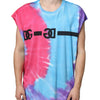 T-shirt sans manches en coton tie-dye multicolore Dolce &amp; Gabbana